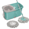 Milton Spotzero Classic 360 Degree Cleaning Spin Mop with Easy Wheels, 2 Refill and Bucket